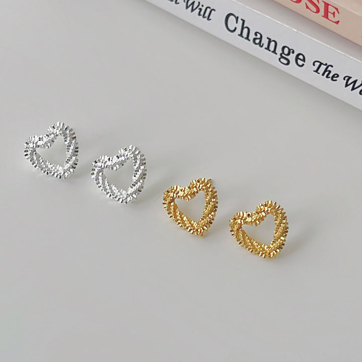 Sparkling Heart Earrings Kalsten