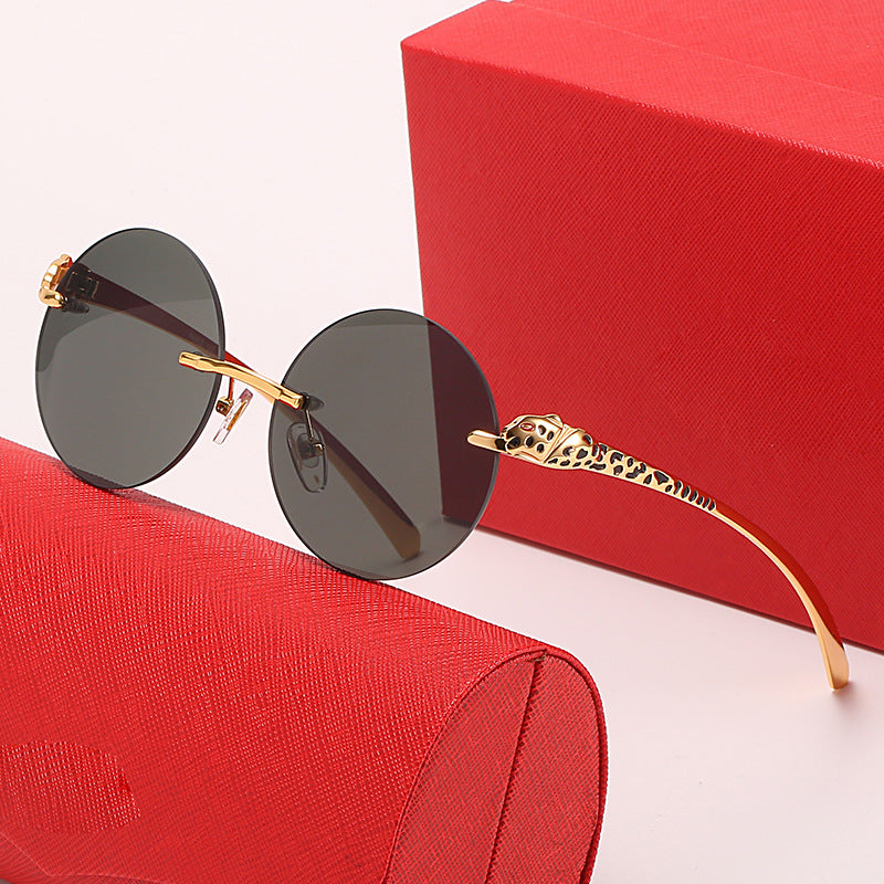 Women’s round sunglasses with luxurious accents and protective UV protection Kalsten