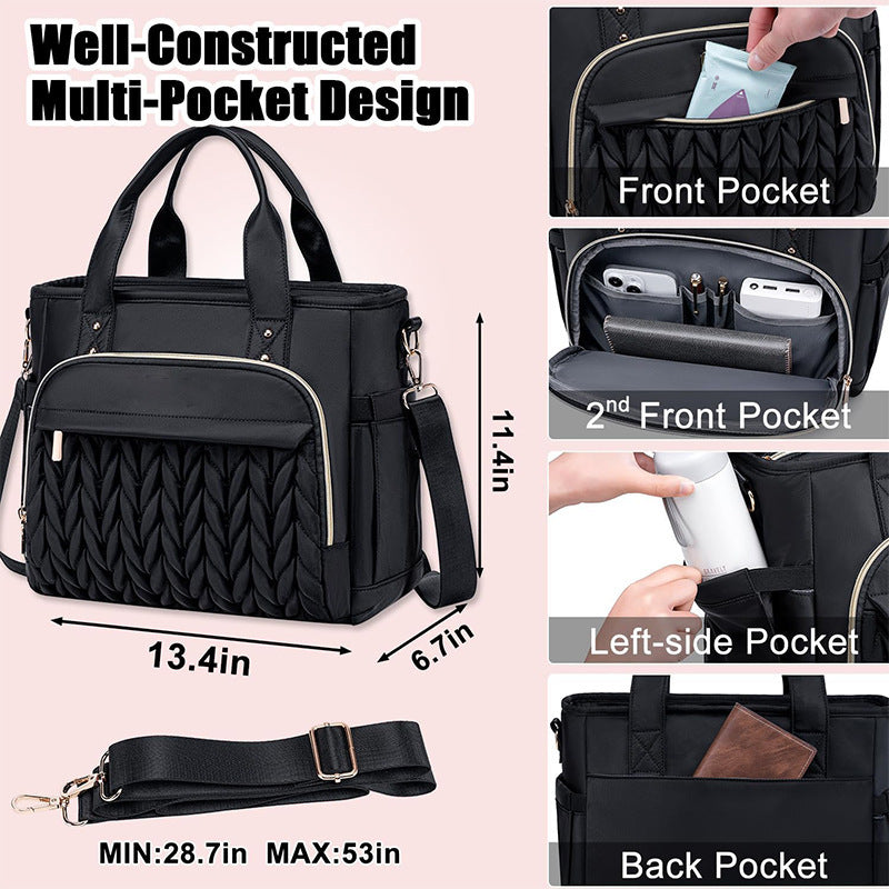 Quilted Multi-Functional Work Tote Kalsten