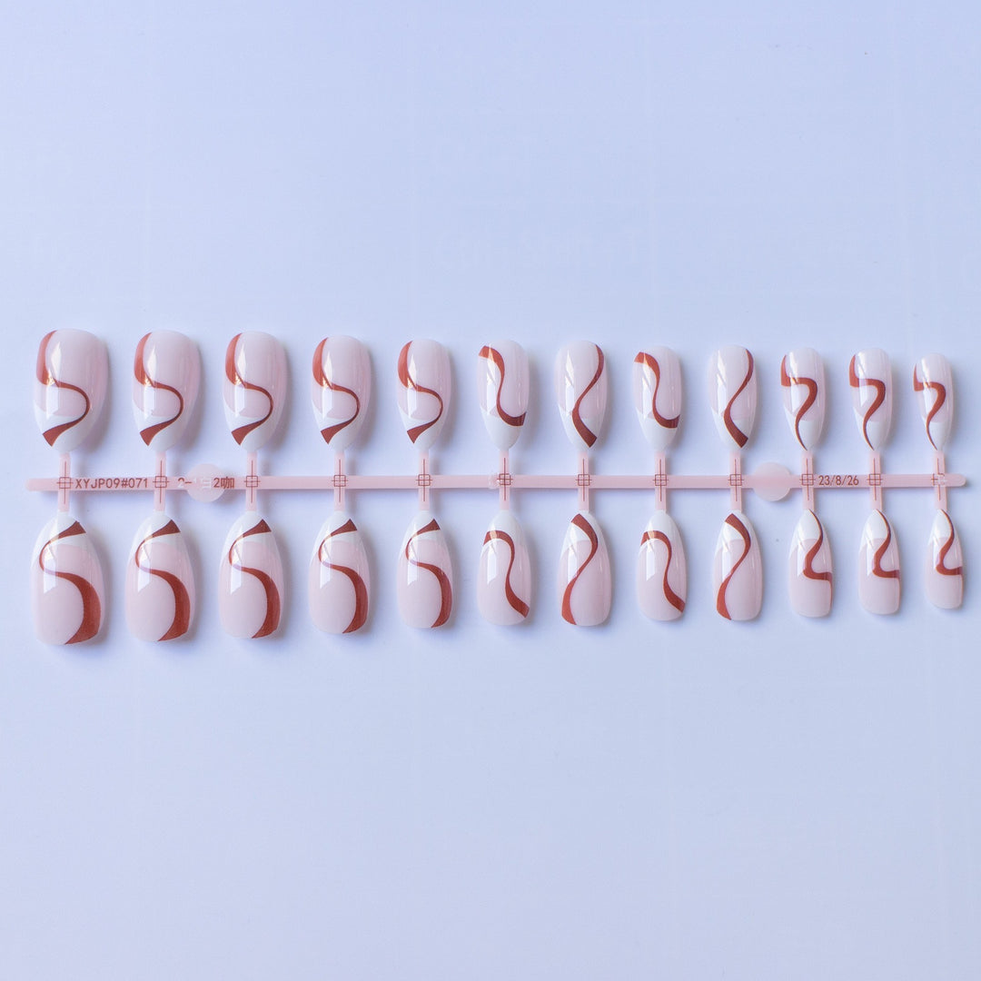 Artistic Swirl Pattern Nail Art Set