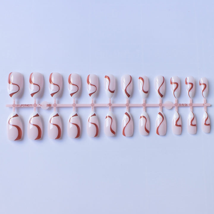 Artistic Swirl Pattern Nail Art Set