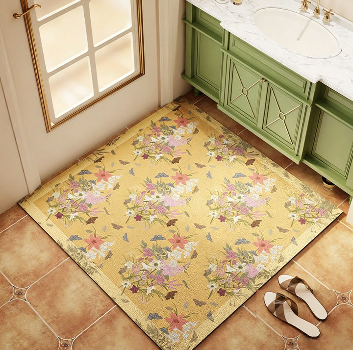Floral Decorative Area Mat