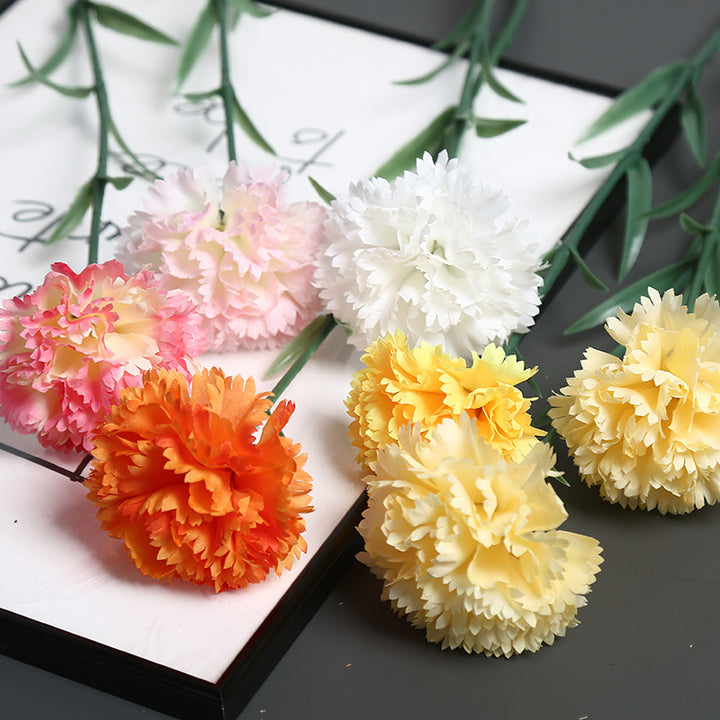 Realistic Silk Carnation Stem
