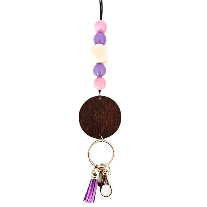 Wooden Beaded Keychain Holder Kalsten