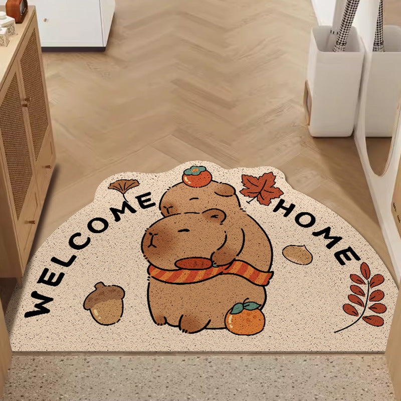 Whimsical Dog-Themed Floor Mat