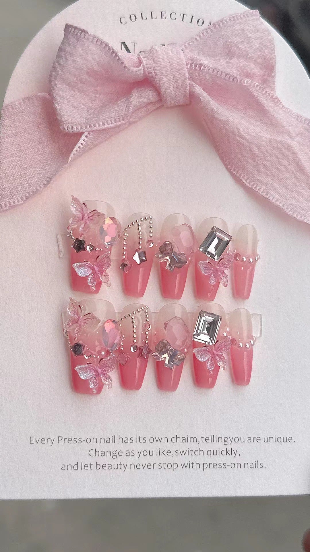 Decorative Press-On Nail Art Set 1790731540