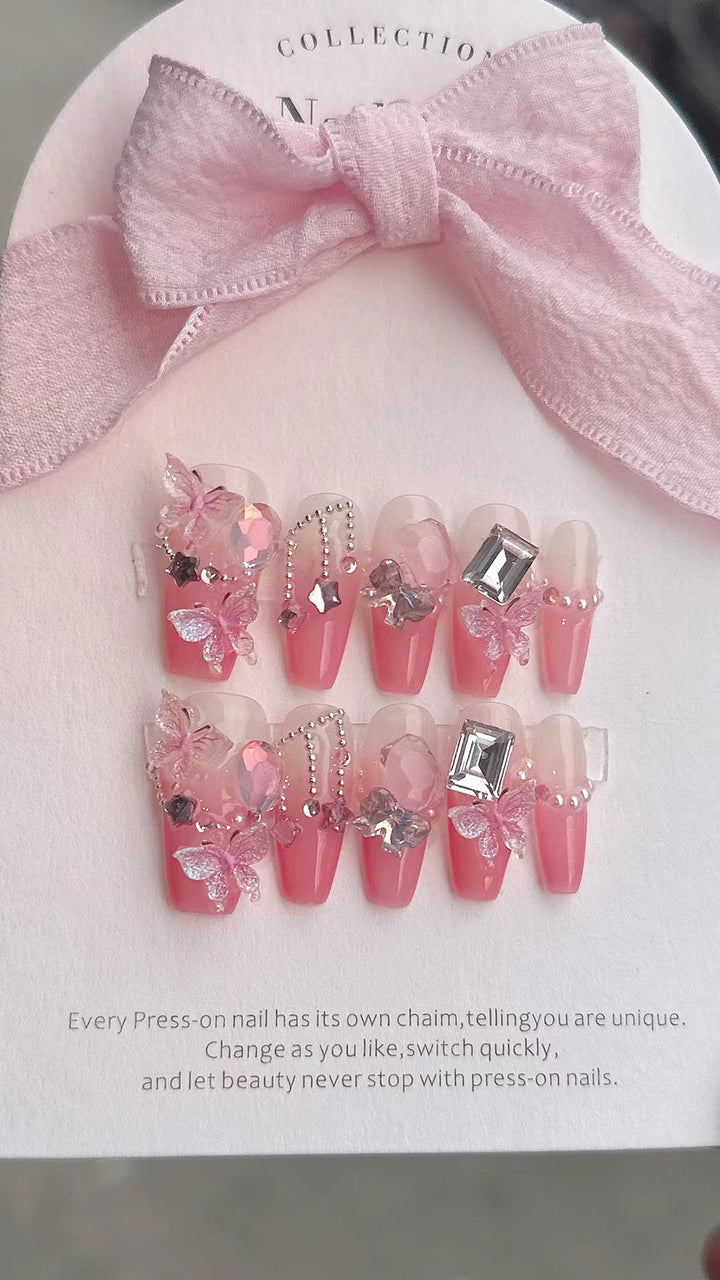 Decorative Press-On Nail Art Set 1790731540