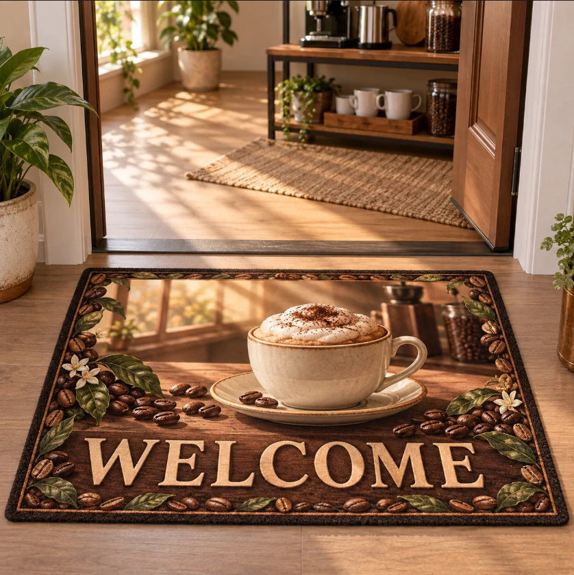 Floral Welcoming Door Mat Kalsten