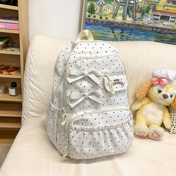 Charming Bow-Embellished Backpack Kalsten