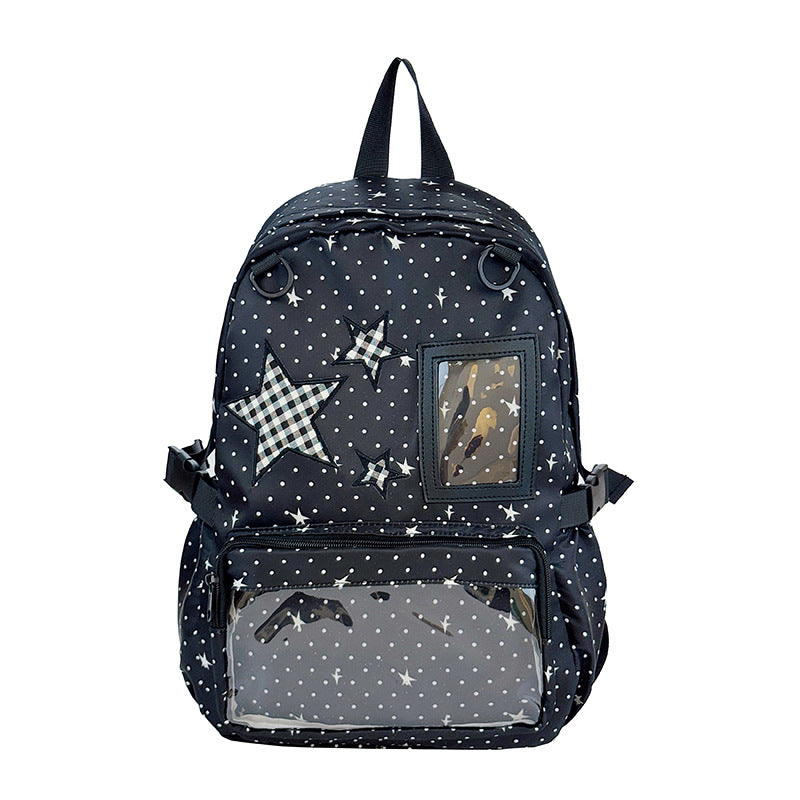 Fun and Stylish Star-Embellished Backpack Kalsten