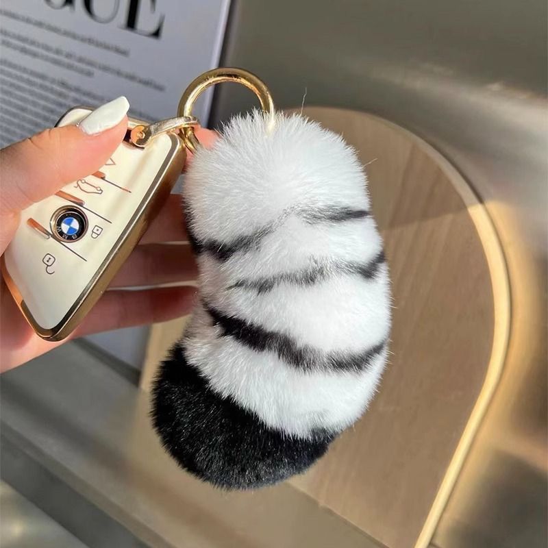 Plush Animal-Inspired Keychain Accessory Kalsten