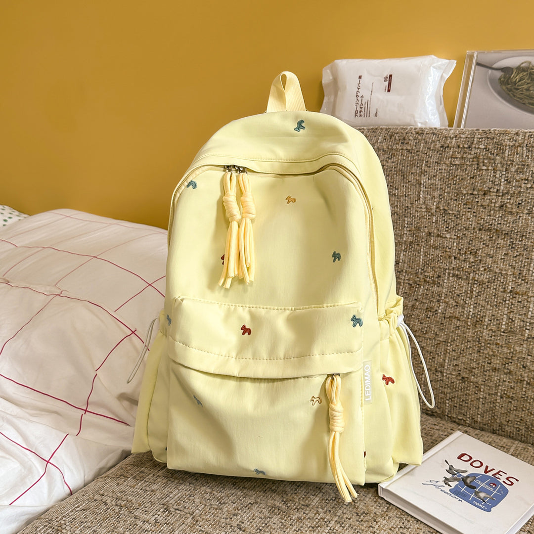 Stylish Floral-Embellished Backpack Kalsten
