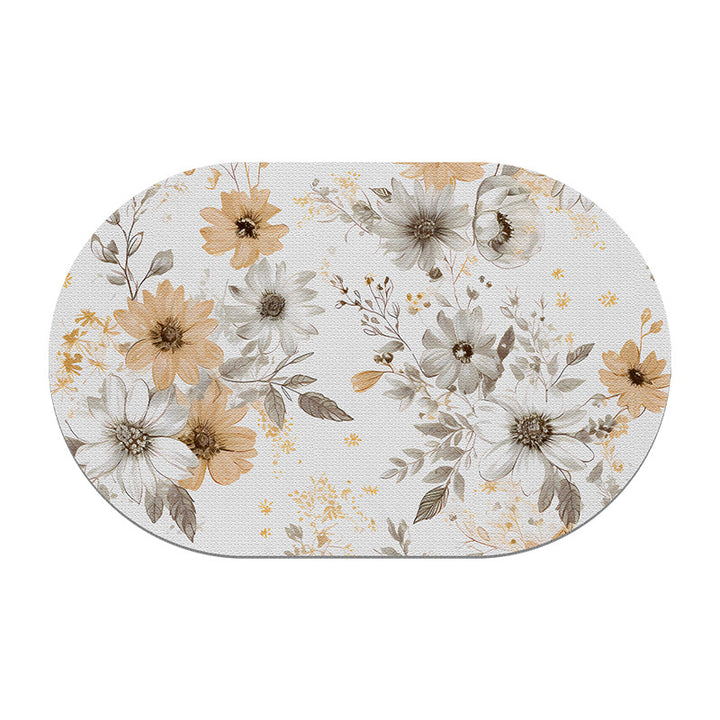 Floral Non-Slip Bath Mat Kalsten