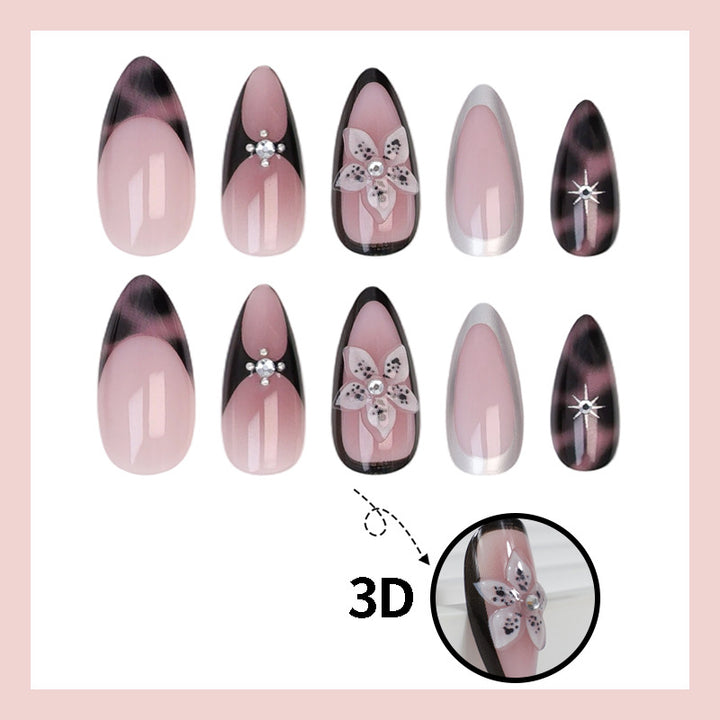 Artificial nail set with elegant tips and trendy accents Kalsten