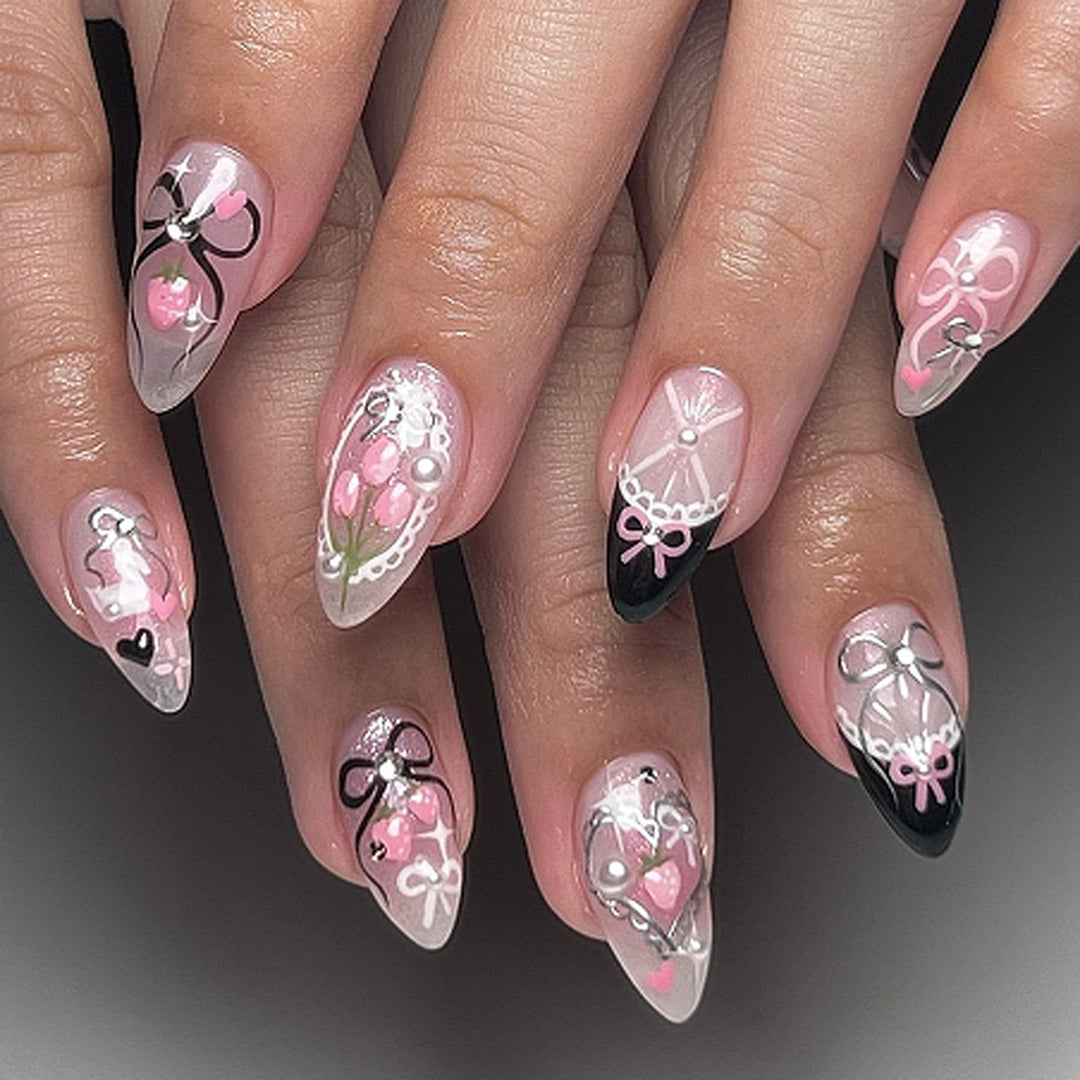 Artificial nails with romantic design Kalsten