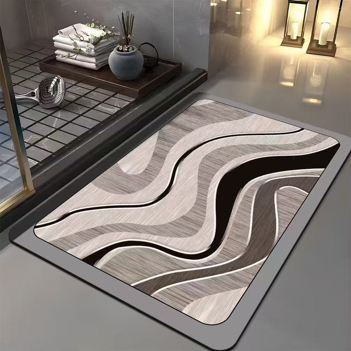 Geometric Patterned Bath Mat