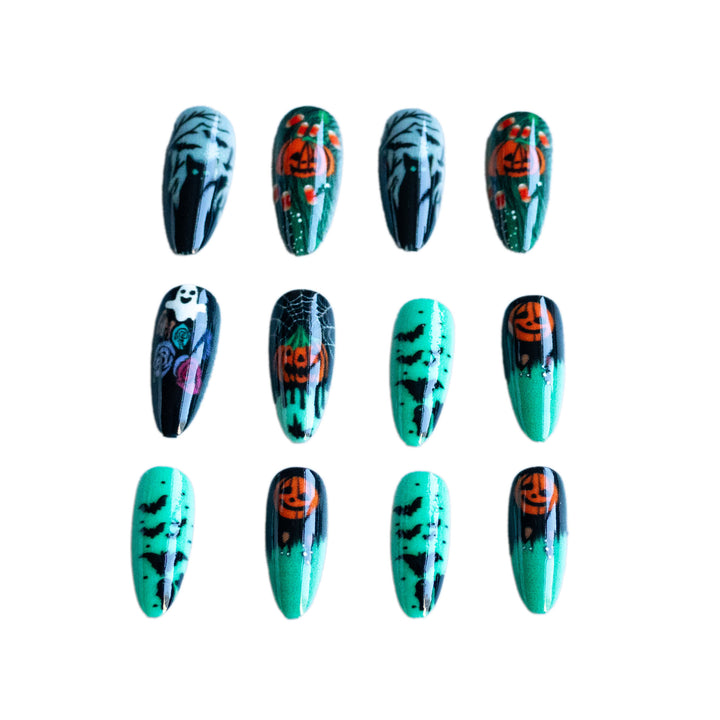 Halloween-Themed Creative Nail Art Kit  1790957806
