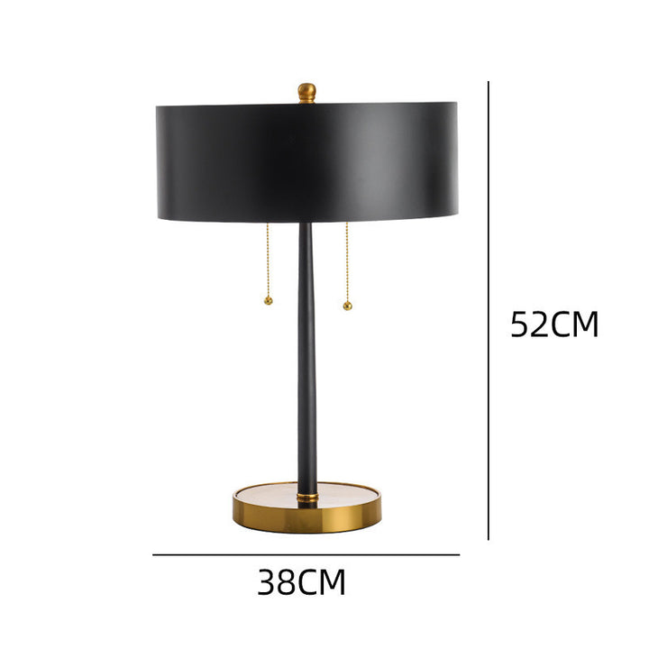 Modern Minimalist Table Lamp with Gold Accents