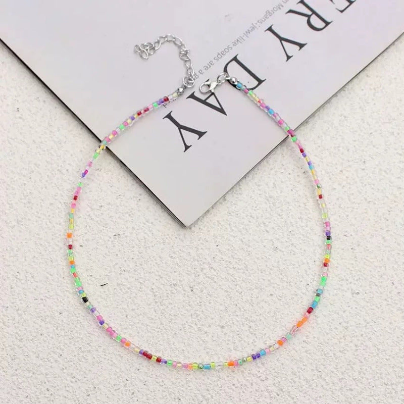 Handcrafted Beaded Choker Necklace Kalsten