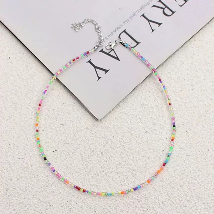 Handcrafted Beaded Choker Necklace Kalsten
