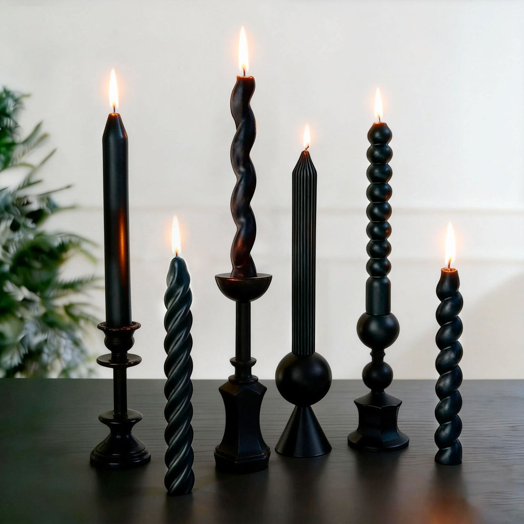 Twisted Pillar Candle Set