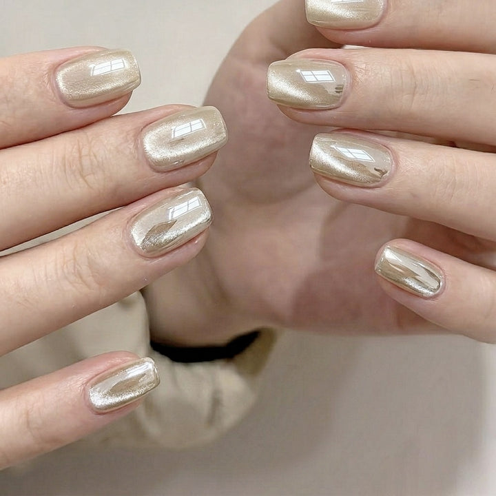 Metallic Press-On Nail Set
