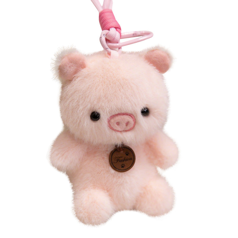 Plush Bunny Bag Charm Keychain with Long Floppy Ears and Clip Kalsten