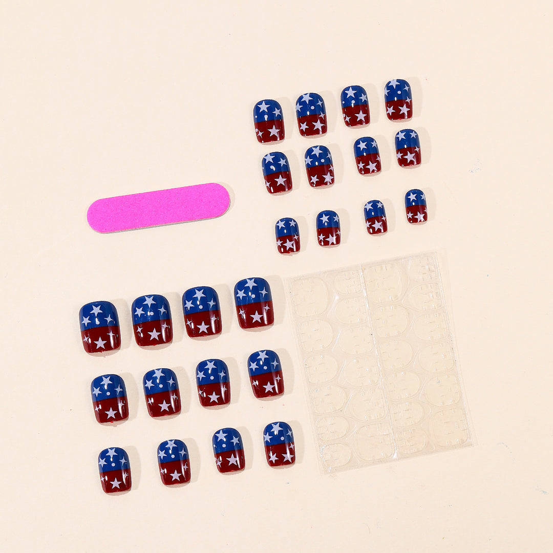 Patriotic Nail Art Design Kalsten