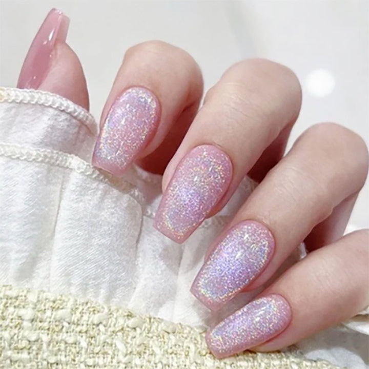 Shimmering Press-On Nail Art Set