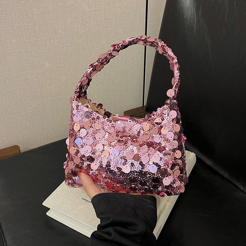 Sequin Embellished Evening Handbag