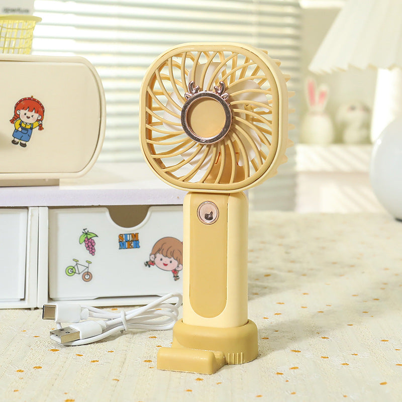 Ladies Portable Handheld Fan with Flexible Tilt Adjustment Kalsten