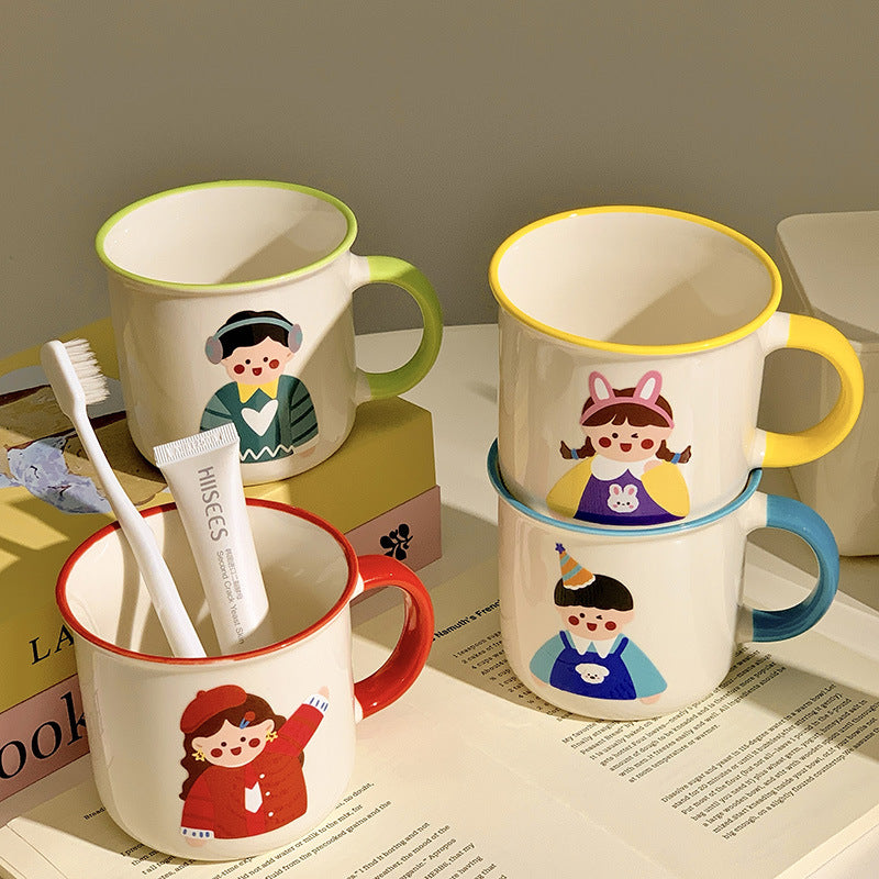 Ceramic mug with playful illustration design Kalsten