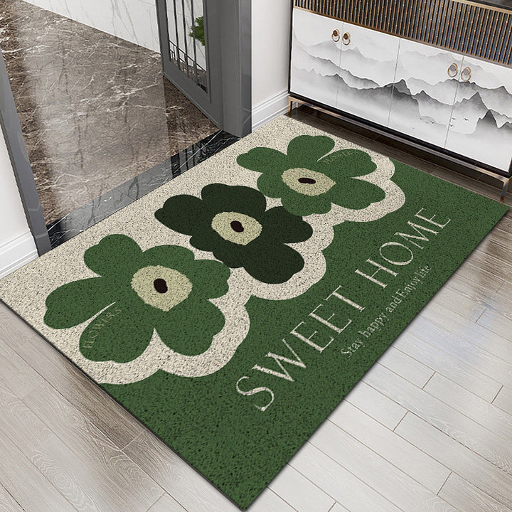 Floral Patterned Entryway Mat