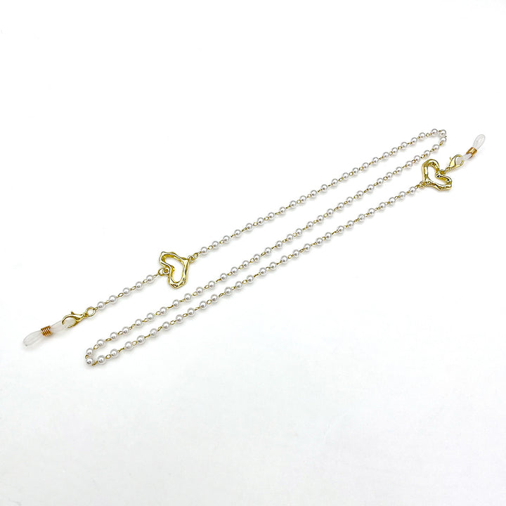 Heart-Shaped Beaded Eyewear Chain Kalsten