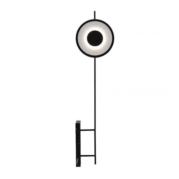 Minimalist Sculptural Floor Lamp with Marble Base