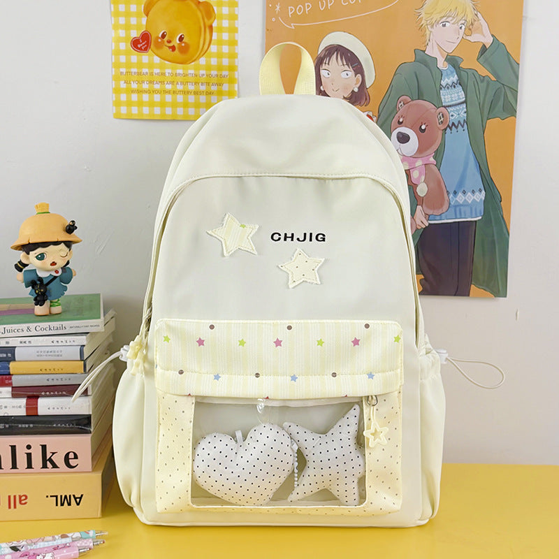 Stylish Transparent Window Backpack Kalsten
