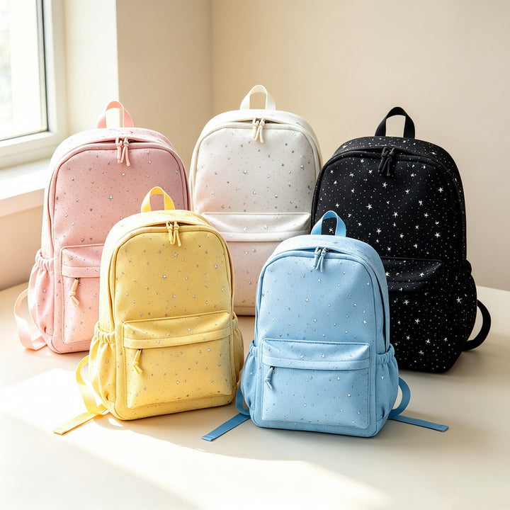 Backpack with Sparkling Star Motif Kalsten