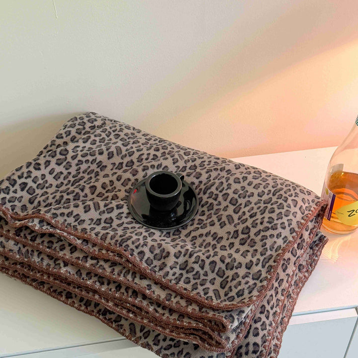 Animal-Print Throw Blanket Kalsten
