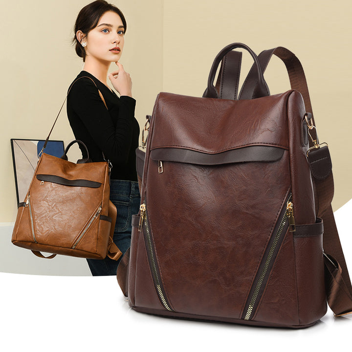 Multi-Functional Leather Backpack Kalsten