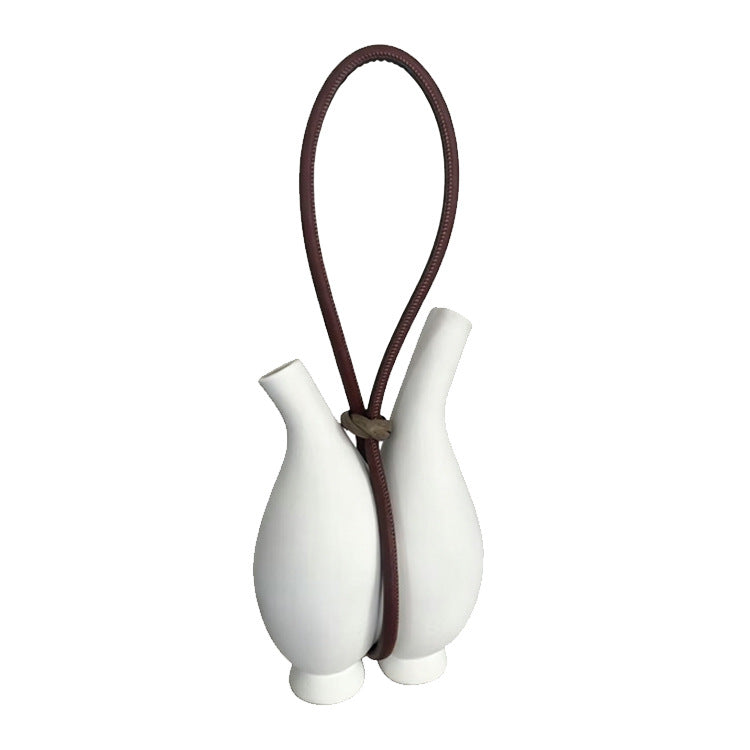 Artistic Double Spout Decorative Vase