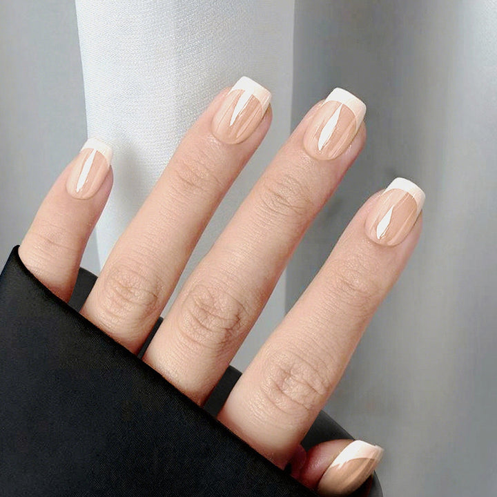 French Tip Press-On Nails Kalsten