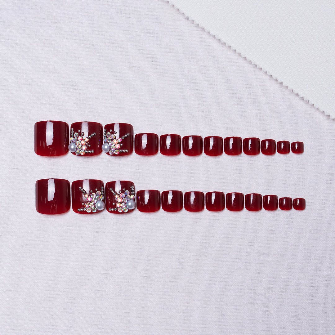Decorative Rhinestone Pedicure Nail Art  1791110369