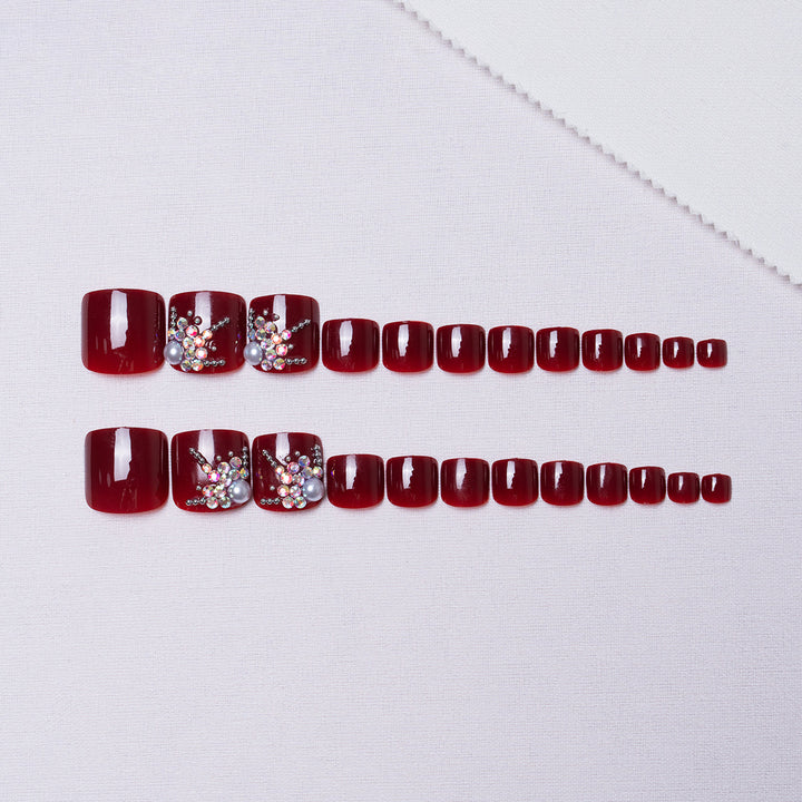 Decorative Rhinestone Pedicure Nail Art  1791110369