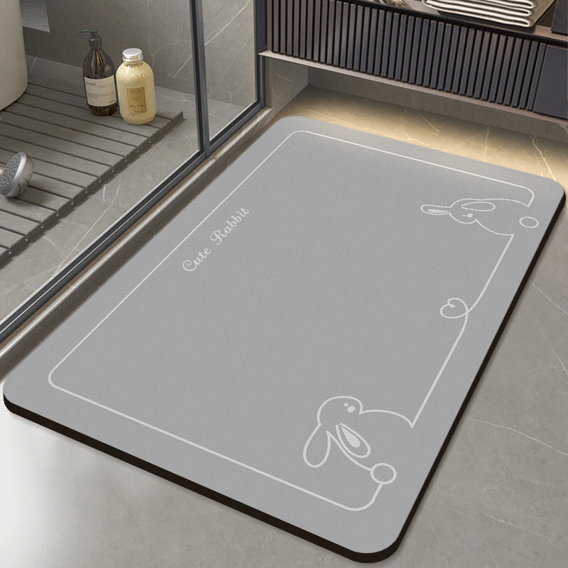 Adorable Cartoon Cat Bath Mat Kalsten