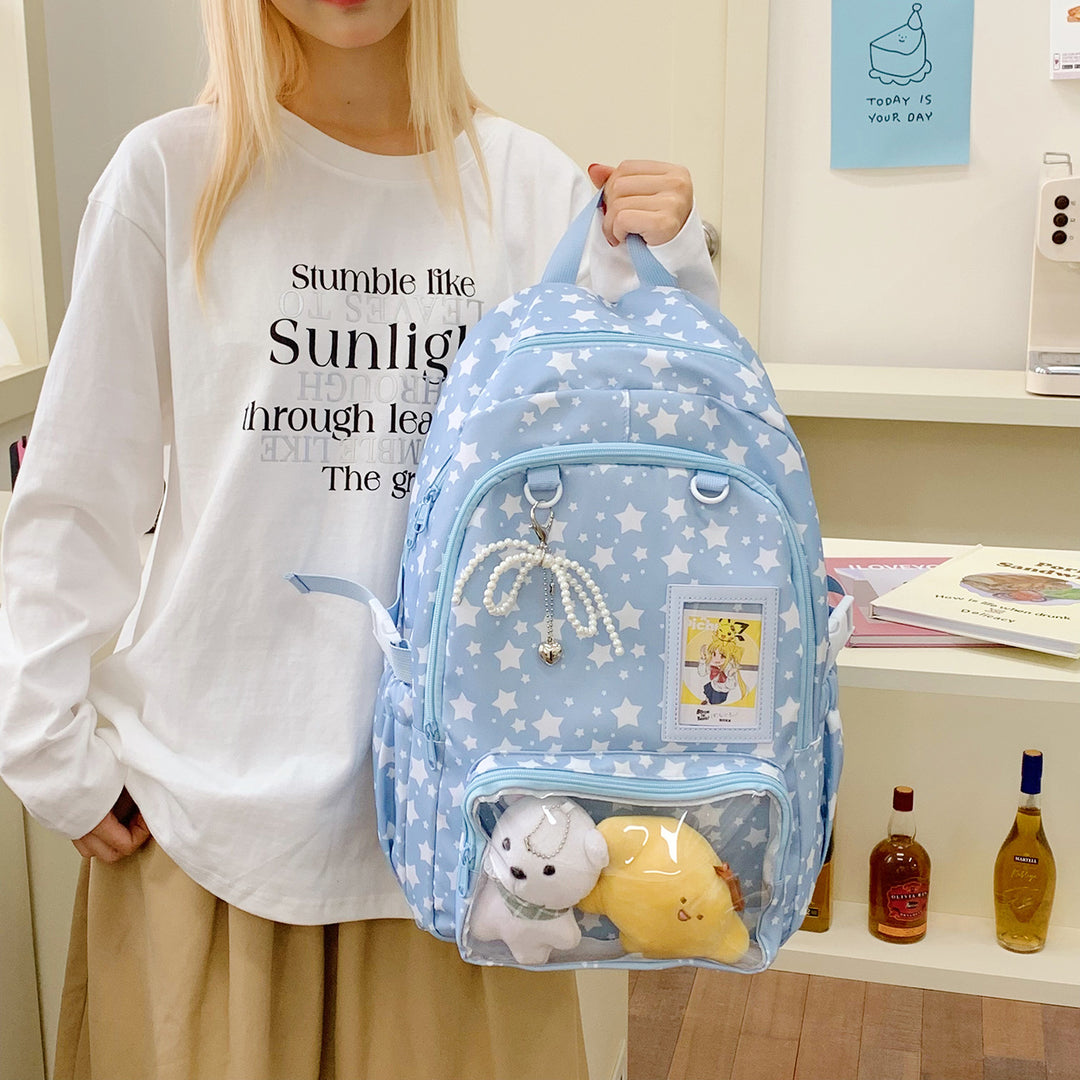 Adventurous Star-Patterned Backpack Kalsten