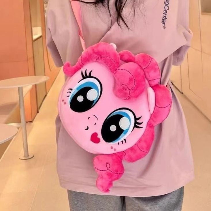 Plush shoulder bag with character design Kalsten