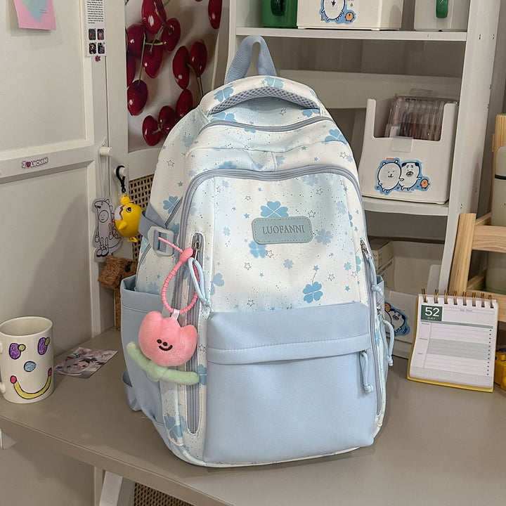 Stylish Floral Print Student Backpack Kalsten