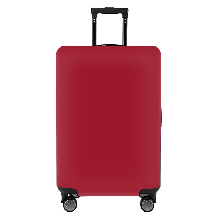 Unisex nan elastic motif suitcase cover made of stretchable polyester with handle and wheel openings Kalsten