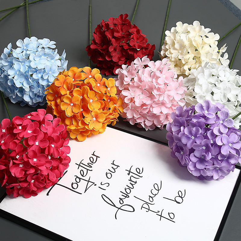 Realistic Floral Hydrangea Stem