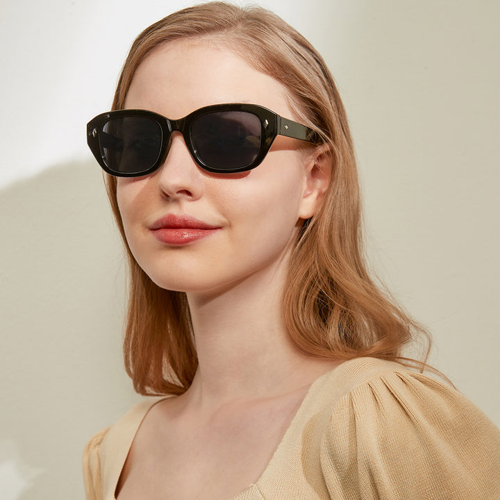 Women's stylish square sunglasses with high-quality tortoiseshell frame Kalsten